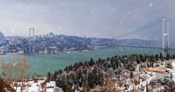 İstanbul’da Kar Yağışı Drone il Görüntülendi