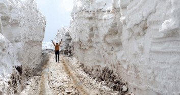 Muş'ta Karla Kaplı Köy Yolları Açılıyor