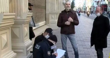 İstiklal Caddesinde Maskesiz Dolaşanlara Para Cezası