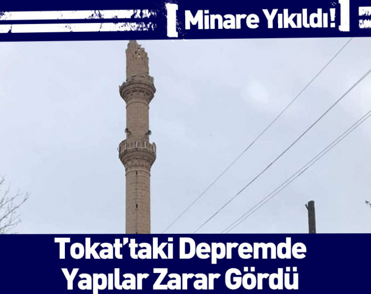 Yalova'daki 5 büyüklüğündeki deprem cami minaresini yıktı!